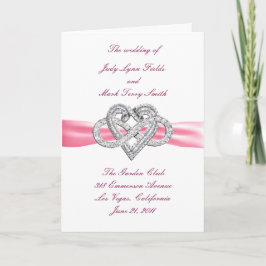 Pink Infinity Heart Program Card Programm