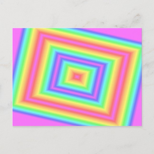 Pink Infinity Post Card Postkarte (Vorderseite)