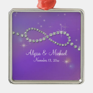 Pink Infinity Symbol Zeichen Unendliche Liebe Twin Silbernes Ornament