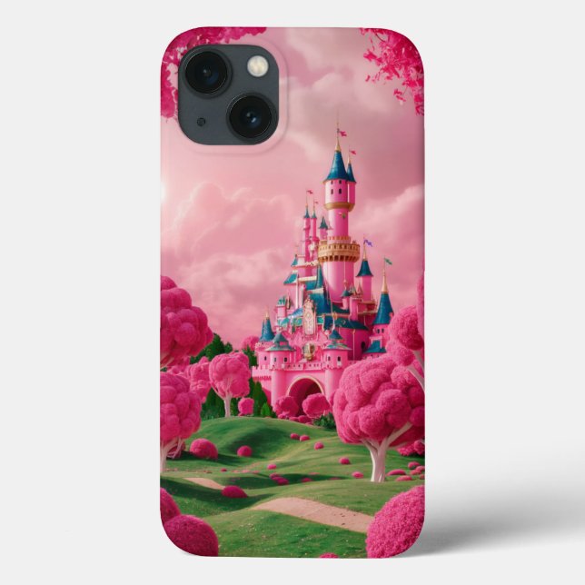 Pink iPhone 13 Fall mit Lego Style Case-Mate iPhone Hülle (Rückseite)