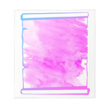 Pink Iridescence Watercolor Scroll Planer
