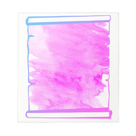 Pink Iridescence Watercolor Scroll Planer Notizblock
