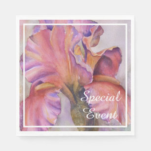 Pink-Iris-Party Serviette