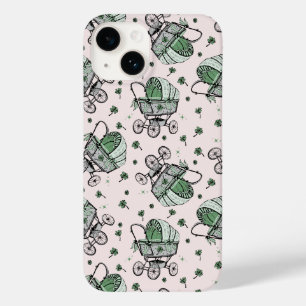 Pink Irish Vintag Baby Carriage Mother Case-Mate iPhone 14 Hülle