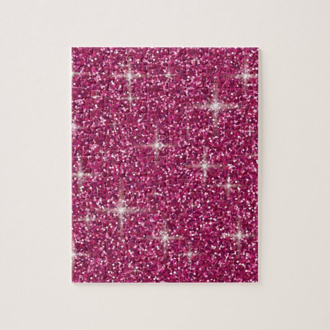 Pink-irisierender Glitzer Puzzle (Vertikal)