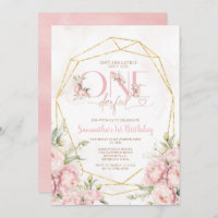 Pink ist nicht die einzige Blume am 1. Geburtstag