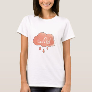 Pink It a Girl Calligraphy Es ist ein Girl Art Gen T-Shirt