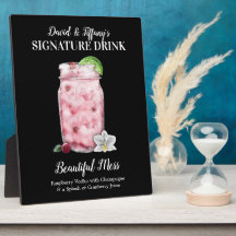 Pink Jar Drink ・ PERSONALISIEREN Sie diesen Signat