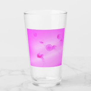 Pink Jellyfish Glass Cup Glas