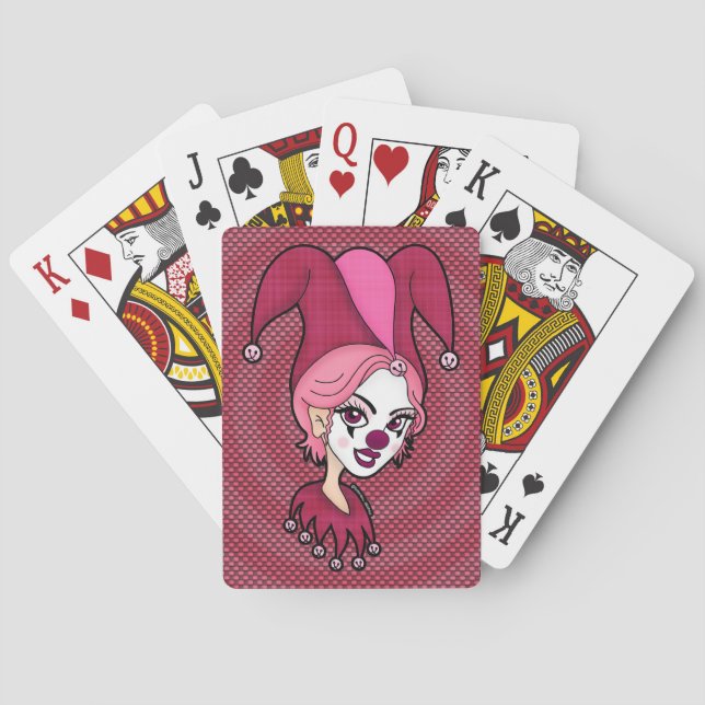 Pink Jester Spielkarten (Rückseite)