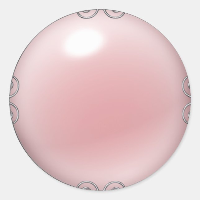 Pink Jewele Pearl Stickers (Vorderseite)