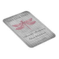 Pink Jewelly Dragonfly Save the Date