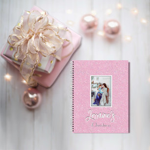 Pink Joyoux Weihnachten Spiral Notebook Notizbuch