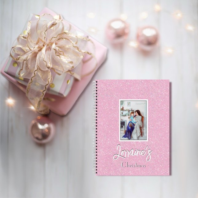Pink Joyoux Weihnachten Spiral Notebook Notizbuch (Von Creator hochgeladen)