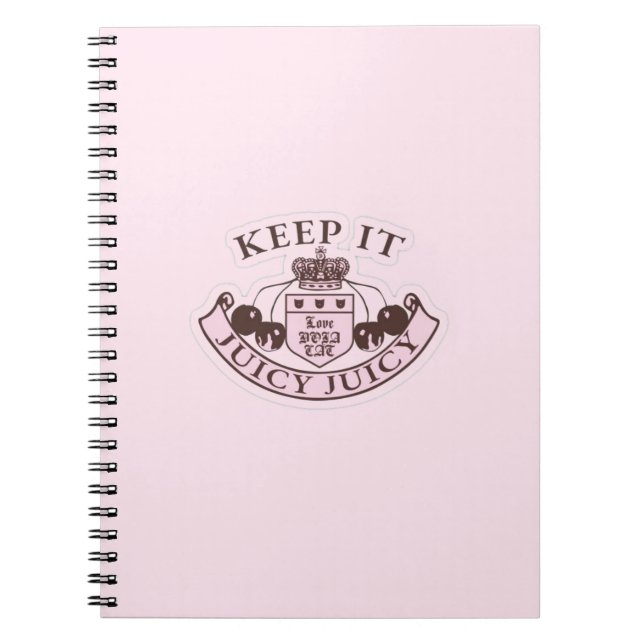 Pink Juicy Inspiriert SpiralNotebook Notizblock (Vorderseite)