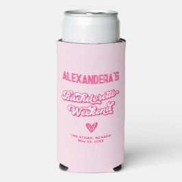 Pink Junggeselinnen-Abschied Gefallen Selters Dosenkühler