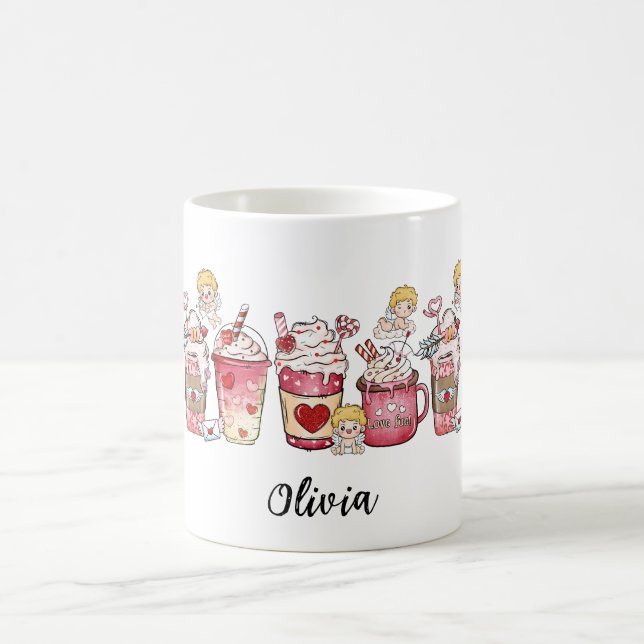 PINK KAFFEE CUPID VALENTINE TASSE (Mittel)