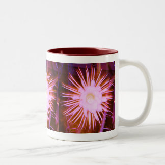 Pink-Kaktus-Blume-Cup Zweifarbige Tasse