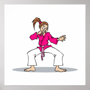 Pink Karate Poster