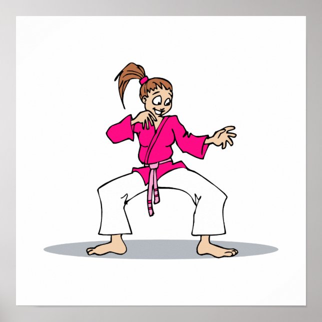 Pink Karate Poster (Vorne)