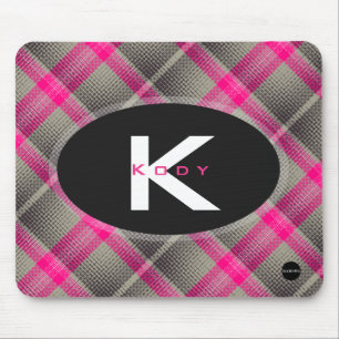Pink Kariert Mousepad - HAMbyWG