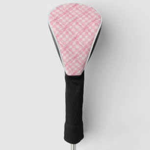 PINK KARO QUILT Golf Driver Cover Headcover