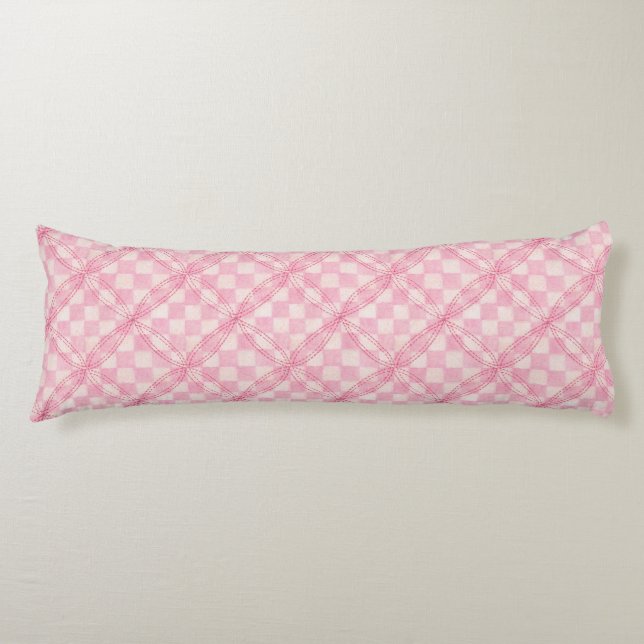 PINK KARO QUILT Kissen (Vorderseite)