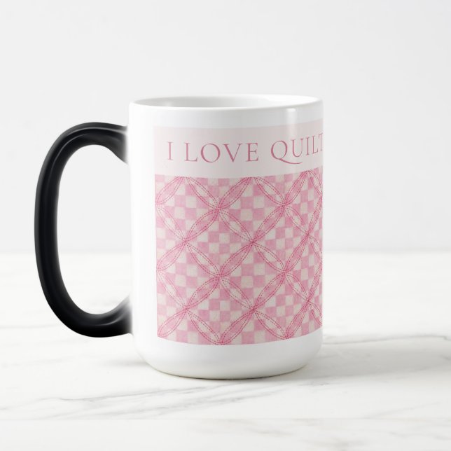 PINK KARO QUILT Tallmorphie Tasse / Blush (Links)