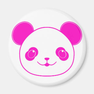 Pink Kawaii Panda Bear Magnet
