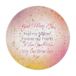 Pink Keepake Zitat Eleganter Tag der modernen Mütt Schneidebrett