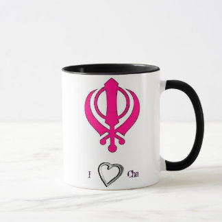 Pink Khanda Tasse