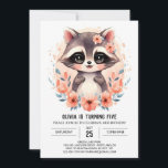 Pink Kids' Raccoon Girl Birthday Einladung<br><div class="desc">Fügen Sie Ihrem Fest mit der Einladung des Pink Kids's Raccoon Girl zum Geburtstag einen Pink hinzu! Dieses charmante Design bietet zauberhafte Schläger in sanften rosa Farbtönen, die eine ebenso reizvolle wie süße Feier schaffen. Ideal für ein Party mit Kindern, diese Einladung Set die Bühne für einen Tag voller Lachen,...</div>