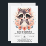 Pink Kids' Raccoon Girl Birthday Einladung<br><div class="desc">Fügen Sie Ihrem Fest mit der Einladung des Pink Kids's Raccoon Girl zum Geburtstag einen Pink hinzu! Dieses charmante Design bietet zauberhafte Schläger in sanften rosa Farbtönen, die eine ebenso reizvolle wie süße Feier schaffen. Ideal für ein Party mit Kindern, diese Einladung Set die Bühne für einen Tag voller Lachen,...</div>