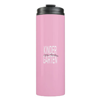 Pink Kindergarten Miss William Custom Teacher Fabr Thermosbecher