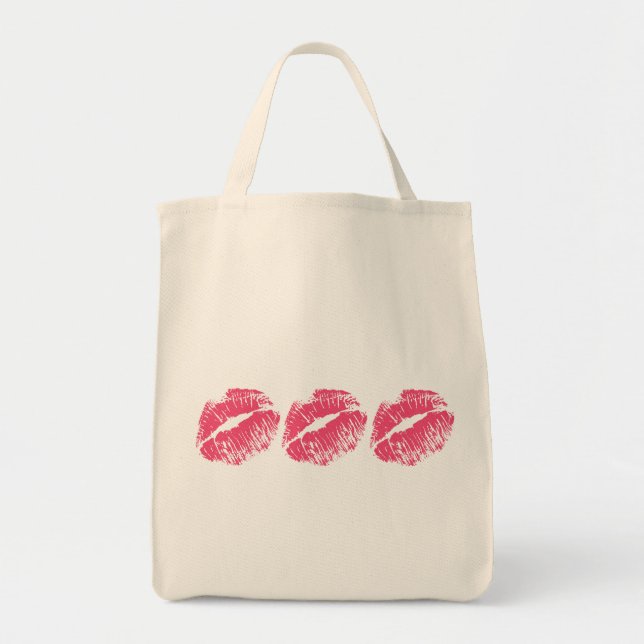 Pink Kiss Tragetasche (Vorne)