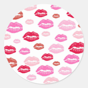 Pink Kisses Stickers