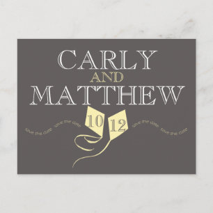 Pink Kites Save the Date Ankündigungspostkarte