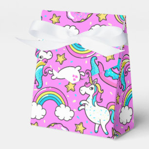 Pink Kitschy glitzerndes, lustiges Unicorn und Kit Geschenkschachtel