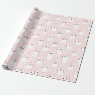 Pink-Kitt-Umhüllungspapier Geschenkpapier