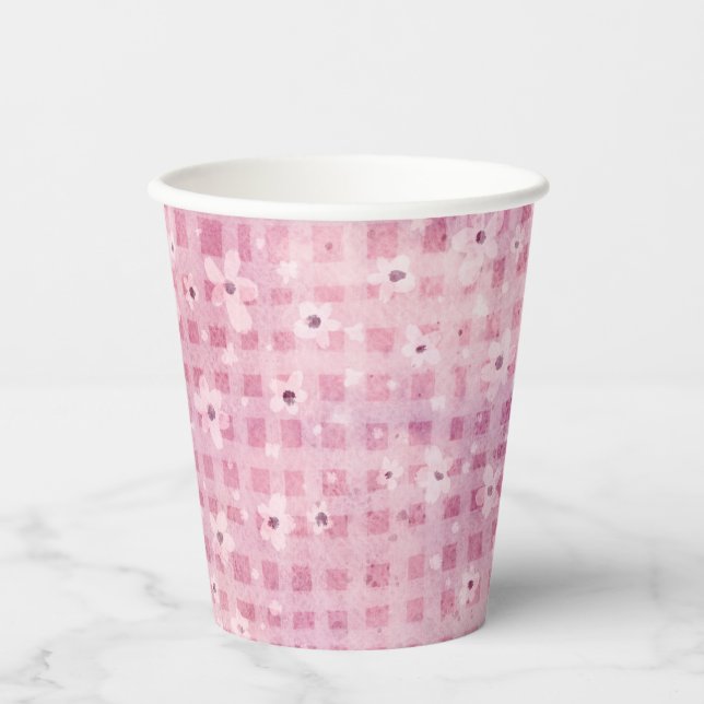 Pink kleine Pumpkin Girl Dusche Pappbecher (Vorderseite)