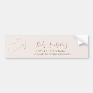 Pink Körper Sculpting Contouring Spa Branding Autoaufkleber