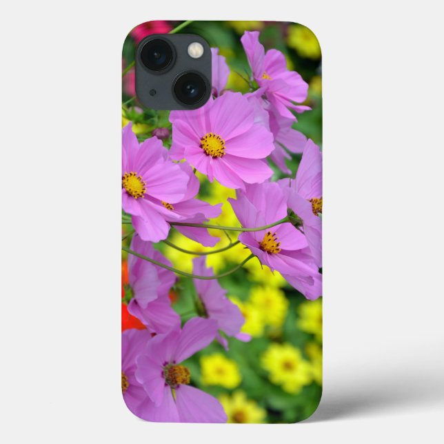 Pink-Kosmos-Blume-Druckkasten Case-Mate iPhone Hülle (Rückseite)