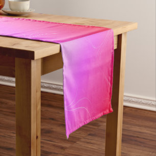 Pink Kurzer Tischläufer