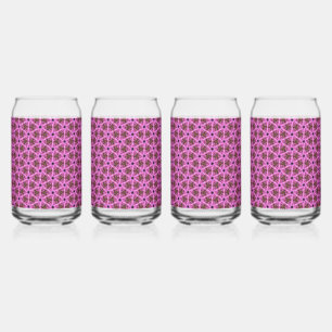 Pink Labyrnth Trinkbehälter Set Dosenglas