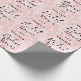 Pink Lace Brautparty Geschenkpapier