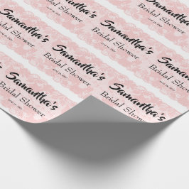 Pink Lace Brautparty Wrapping Paper Geschenkpapier