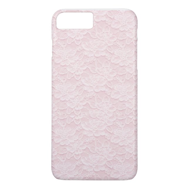 Pink Lace Design Handy Case (Rückseite)