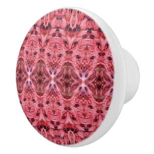 Pink Lace Drawing Pull Keramikknauf