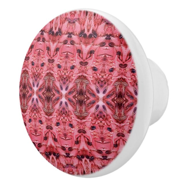 Pink Lace Drawing Pull Keramikknauf (Rechts)