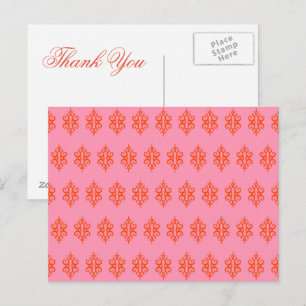 Pink Lace Vielen Dank Postkarten
